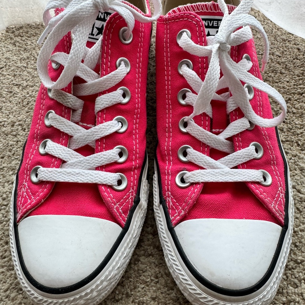 Converse Hot Pink Low-Top Sneakers